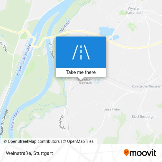 Карта Weinstraße