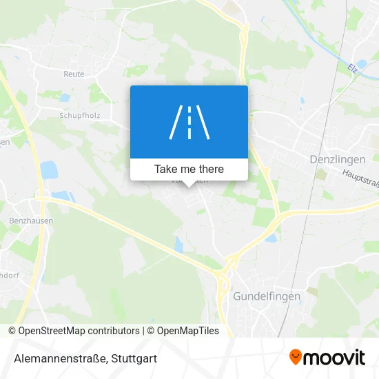 Карта Alemannenstraße