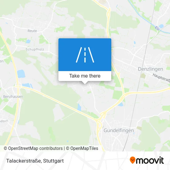 Карта Talackerstraße