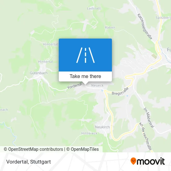 Карта Vordertal