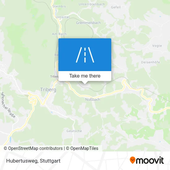 Карта Hubertusweg