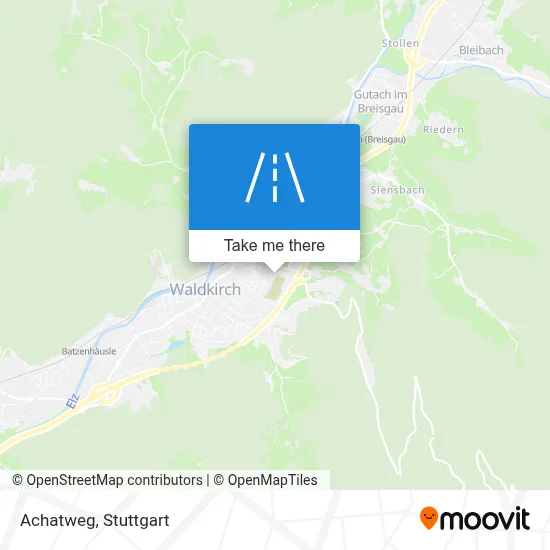 Achatweg map