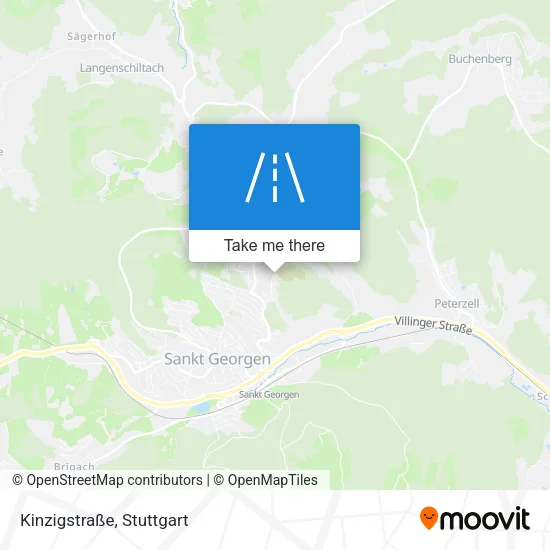 Карта Kinzigstraße