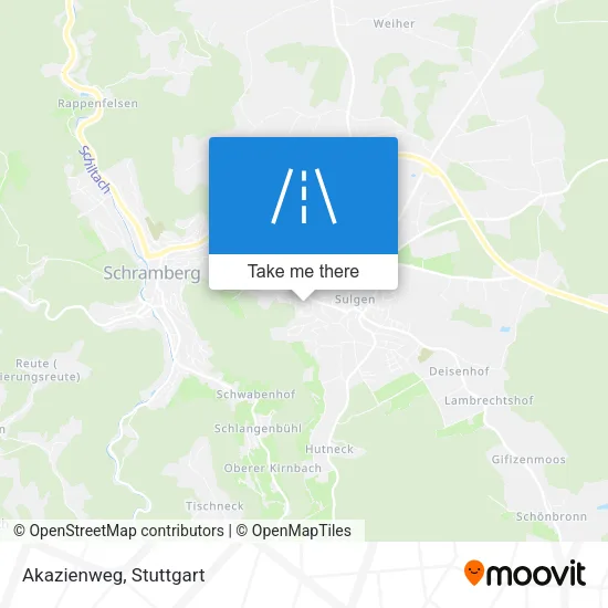 Карта Akazienweg