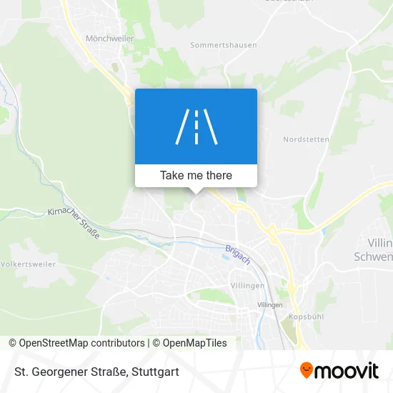 Карта St. Georgener Straße