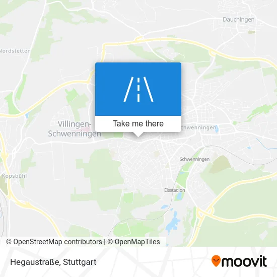 Карта Hegaustraße