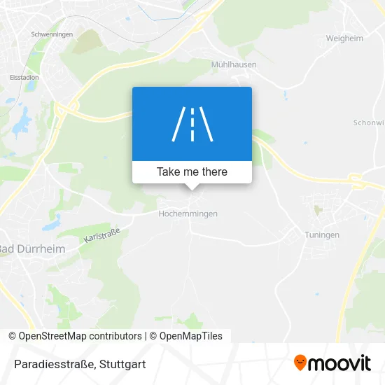 Карта Paradiesstraße