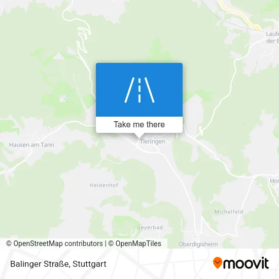 Карта Balinger Straße