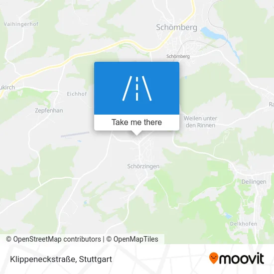 Карта Klippeneckstraße