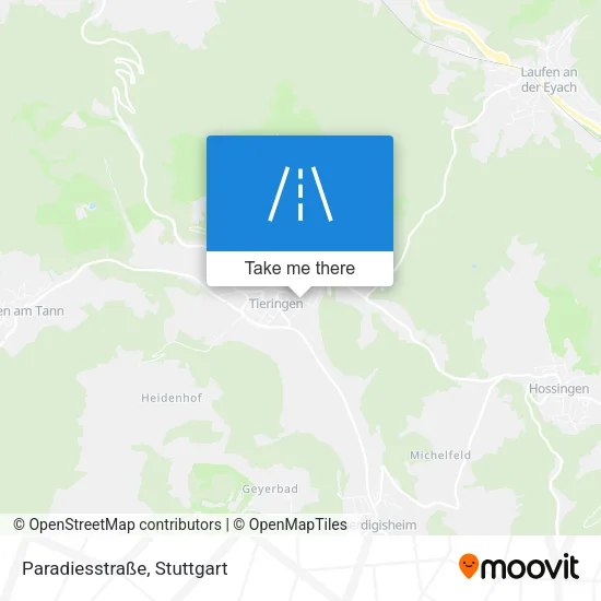 Карта Paradiesstraße