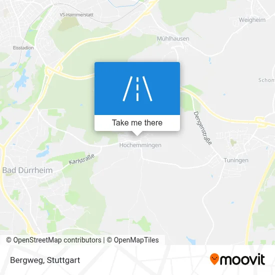 Bergweg map