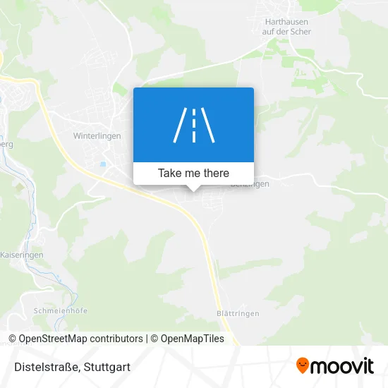 Карта Distelstraße