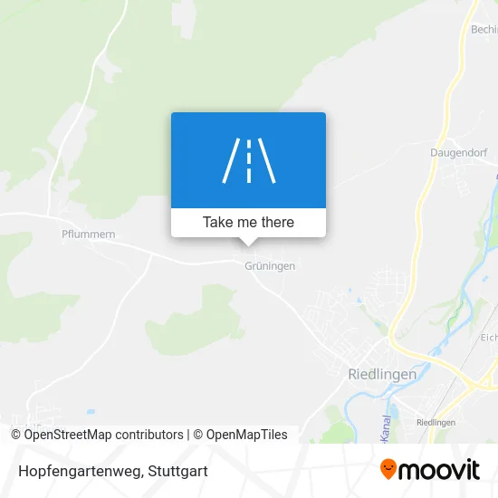 Hopfengartenweg map