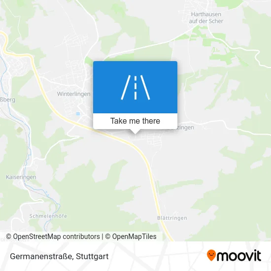 Карта Germanenstraße