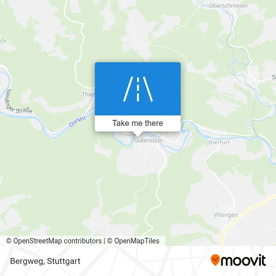 Bergweg map