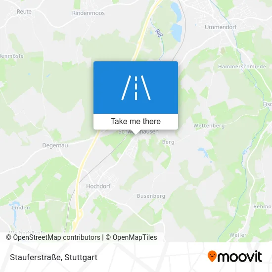 Карта Stauferstraße