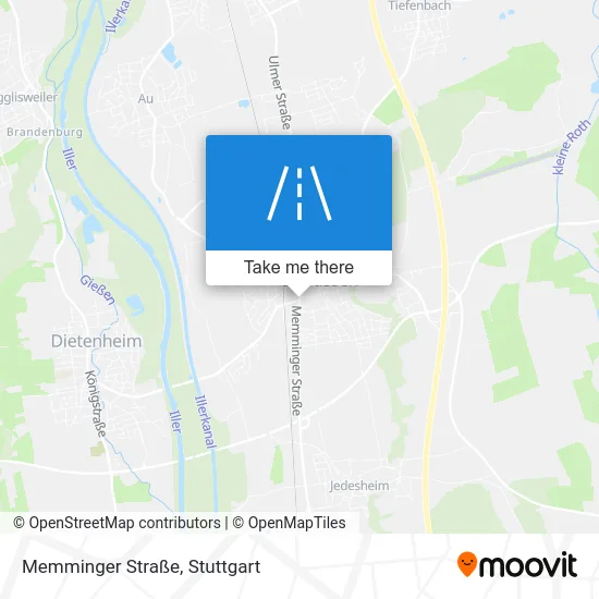 Карта Memminger Straße
