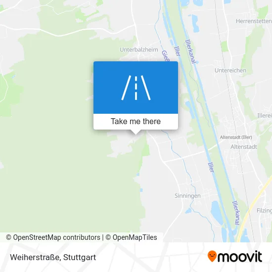 Карта Weiherstraße