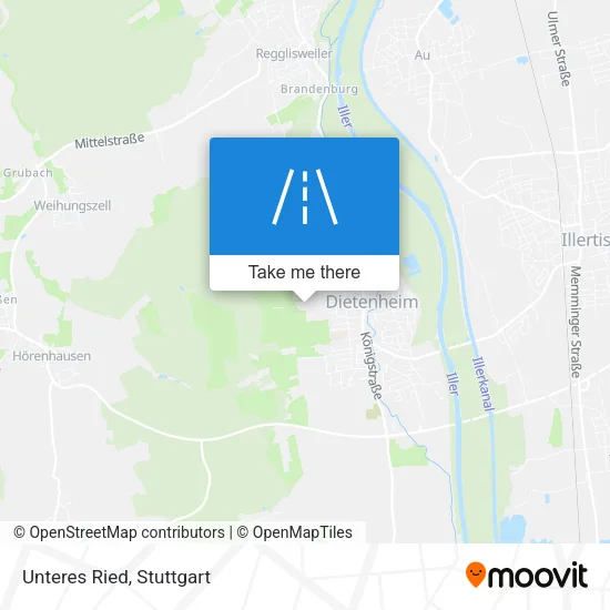 Карта Unteres Ried