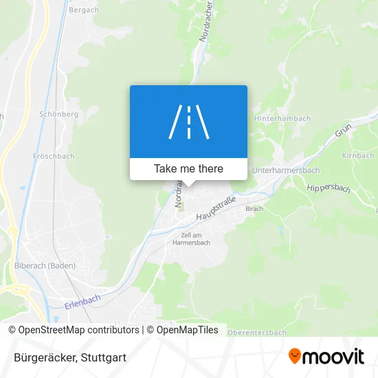 Карта Bürgeräcker