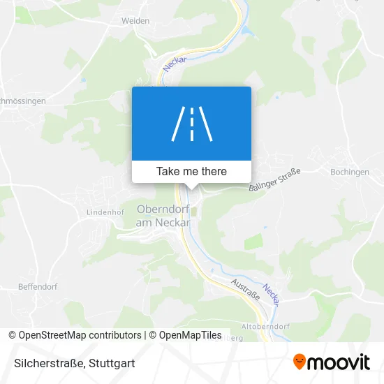 Карта Silcherstraße
