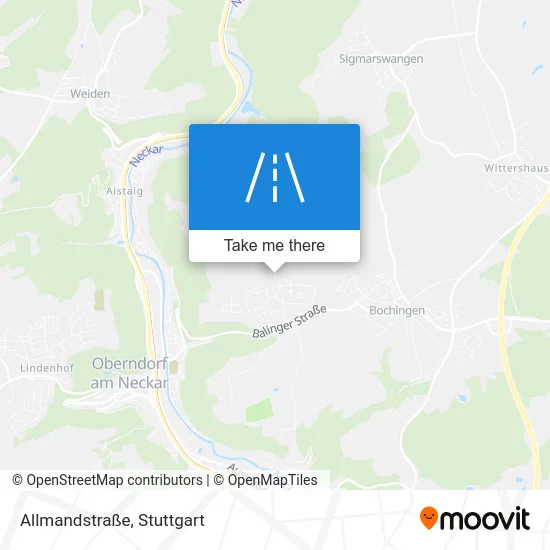 Карта Allmandstraße