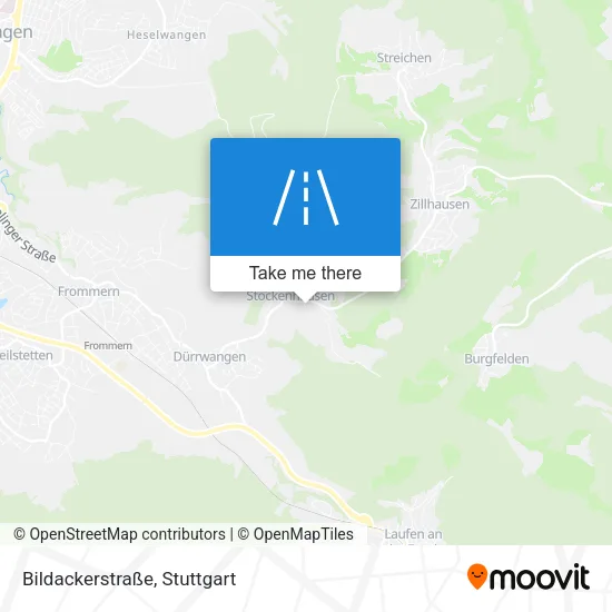 Карта Bildackerstraße