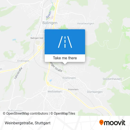 Карта Weinbergstraße