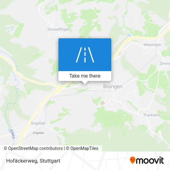 Карта Hofäckerweg