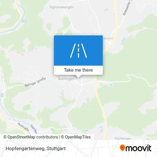 Hopfengartenweg map