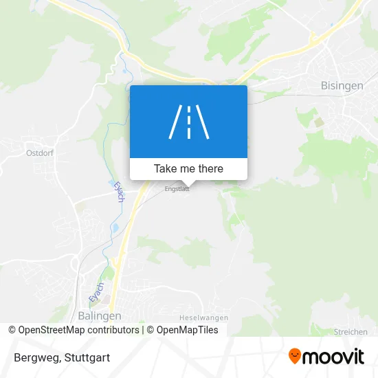 Bergweg map