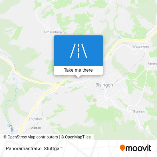 Карта Panoramastraße