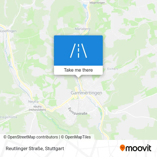 Карта Reutlinger Straße