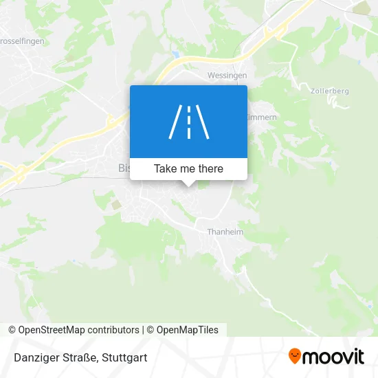 Карта Danziger Straße