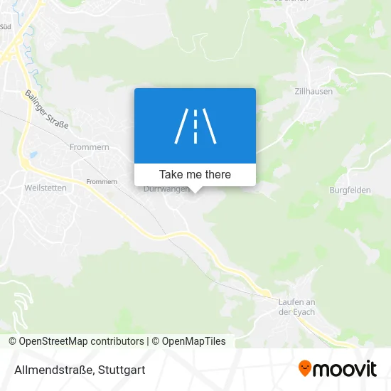 Карта Allmendstraße