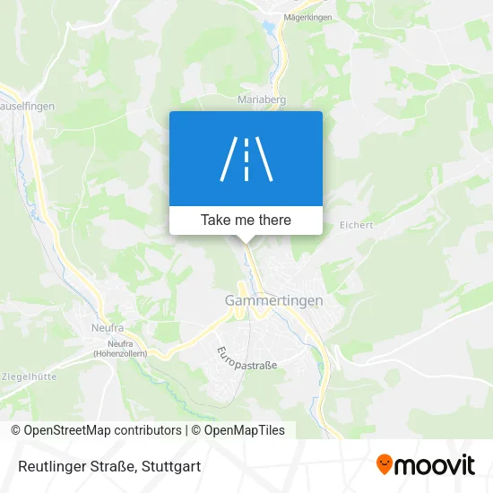Карта Reutlinger Straße