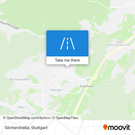 Карта Silcherstraße