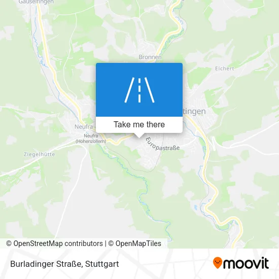 Карта Burladinger Straße