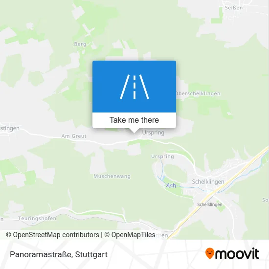 Карта Panoramastraße