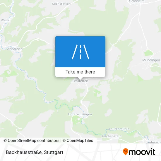 Карта Backhausstraße