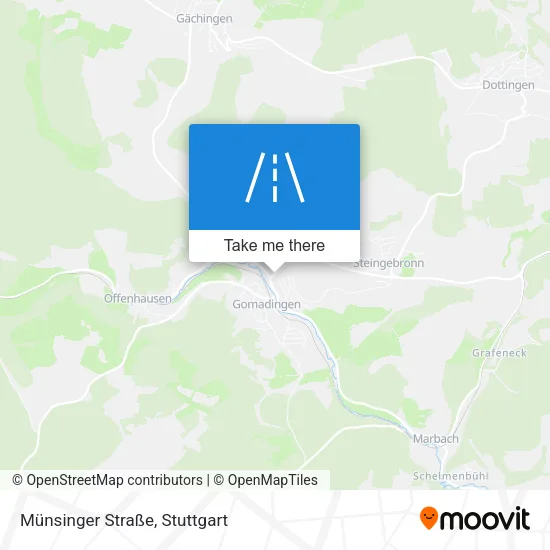 Карта Münsinger Straße