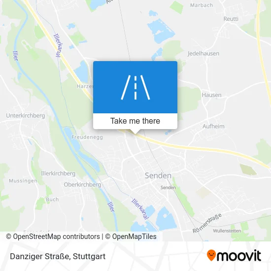 Карта Danziger Straße