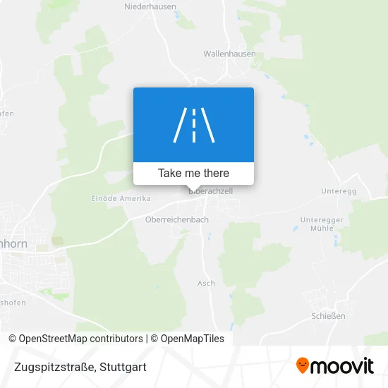 Карта Zugspitzstraße