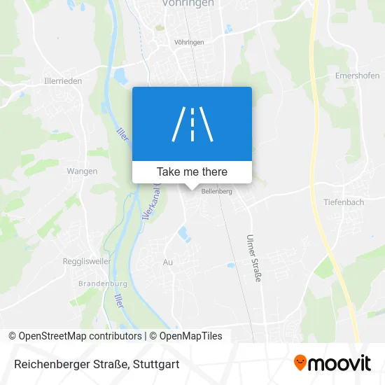 Карта Reichenberger Straße
