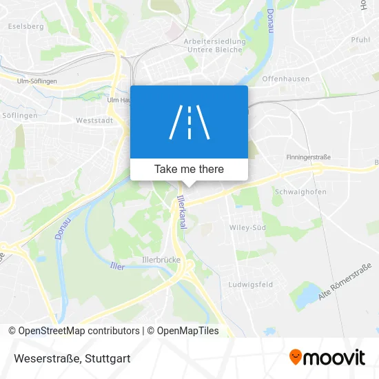 Карта Weserstraße