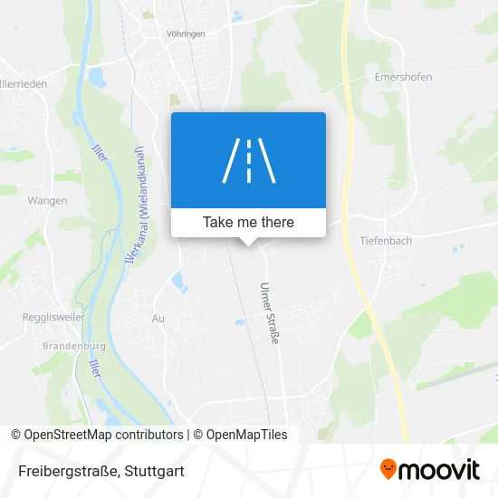 Карта Freibergstraße