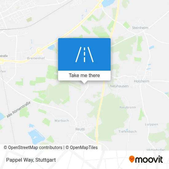 Pappelweg map