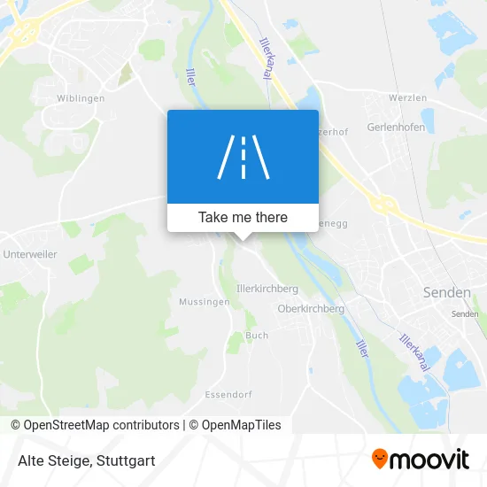 Карта Alte Steige