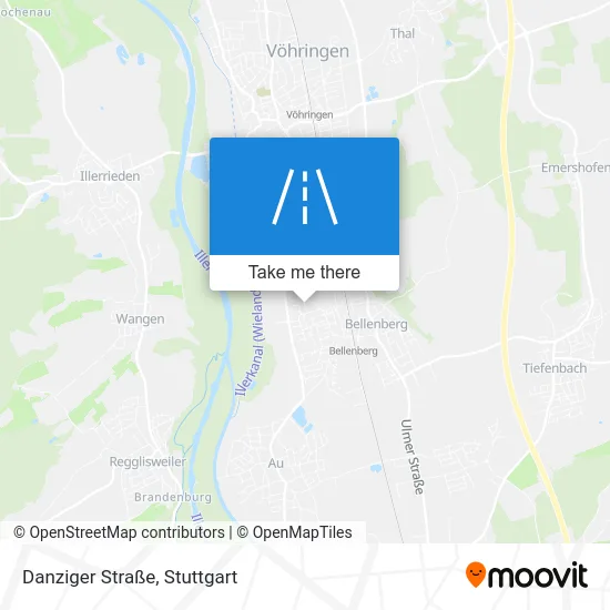 Карта Danziger Straße