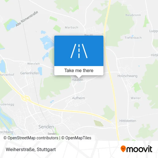 Карта Weiherstraße